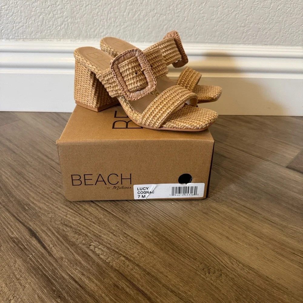 Lucy Tan Block Heel Sandals - Picture 3 of 7
